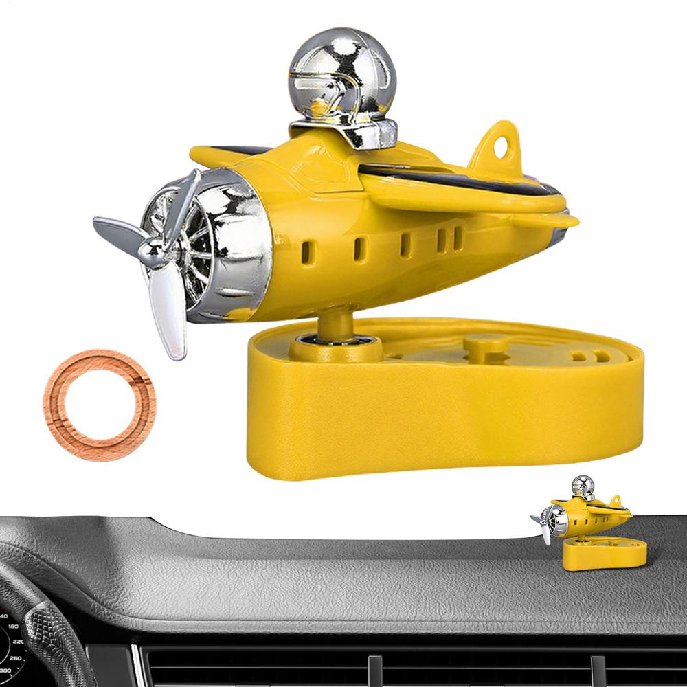 

Car Air Freshener Solar Car Diffuser Plane Air Freshener Fragrance Diffuser Dashboard Decorations For Travel Auto Sedan Truck жовтий