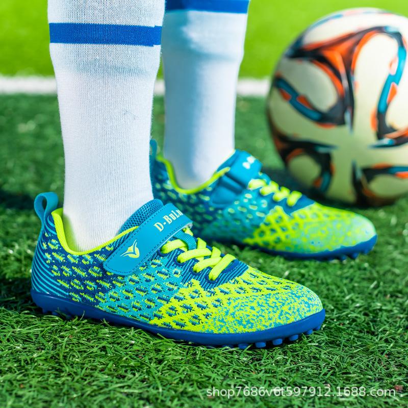 Foreign trade children's football shoes men's and women's sports football shoes broken nails primary school students indoor football game training sho
