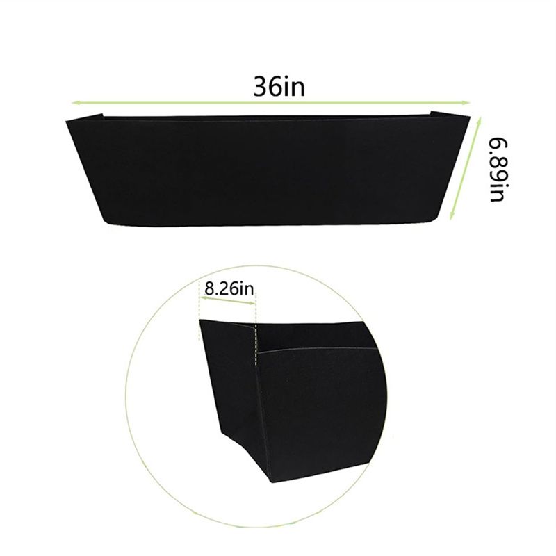 M-Modern-4Pcs 24Inch Felt Replacement Coconut Liner For Planters,Fabric Liners For Hanging Baskets,Rectangle Planting Container