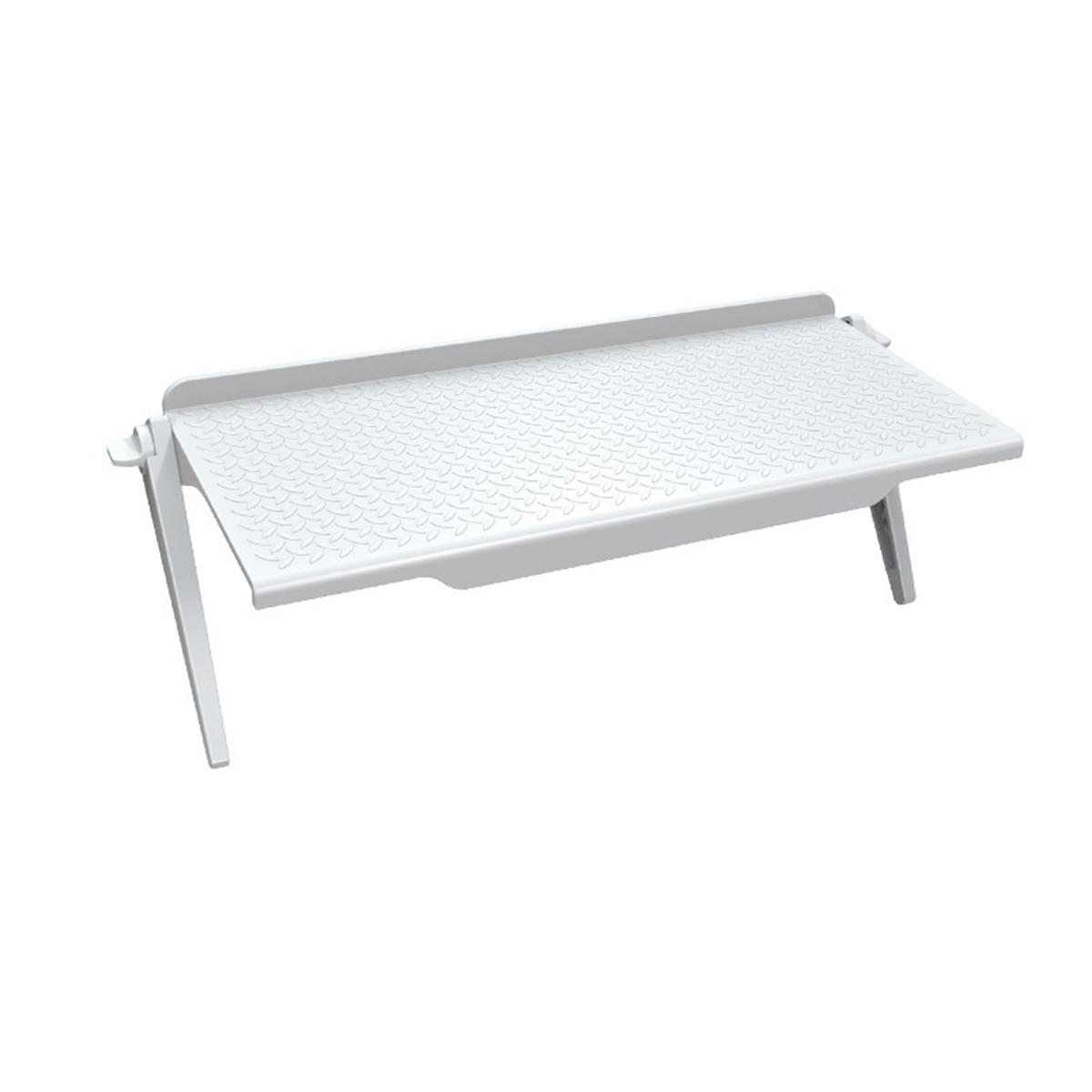 

Верхняя полка для экрана из пластика, легкая, гладкая, нового стиля, красивая, уникальная конструкция, простая установка, профессиональное использование, стеллаж для хранения