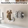 2lots Plastic Hair Accessory Organizers Hook Wall Mounted Hair Tie Holder & Headband Hanger Easy To Install