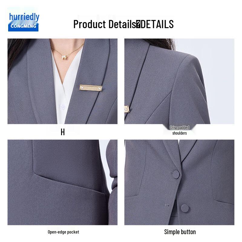 Congmeng Women's Professional Blazer and Trousers