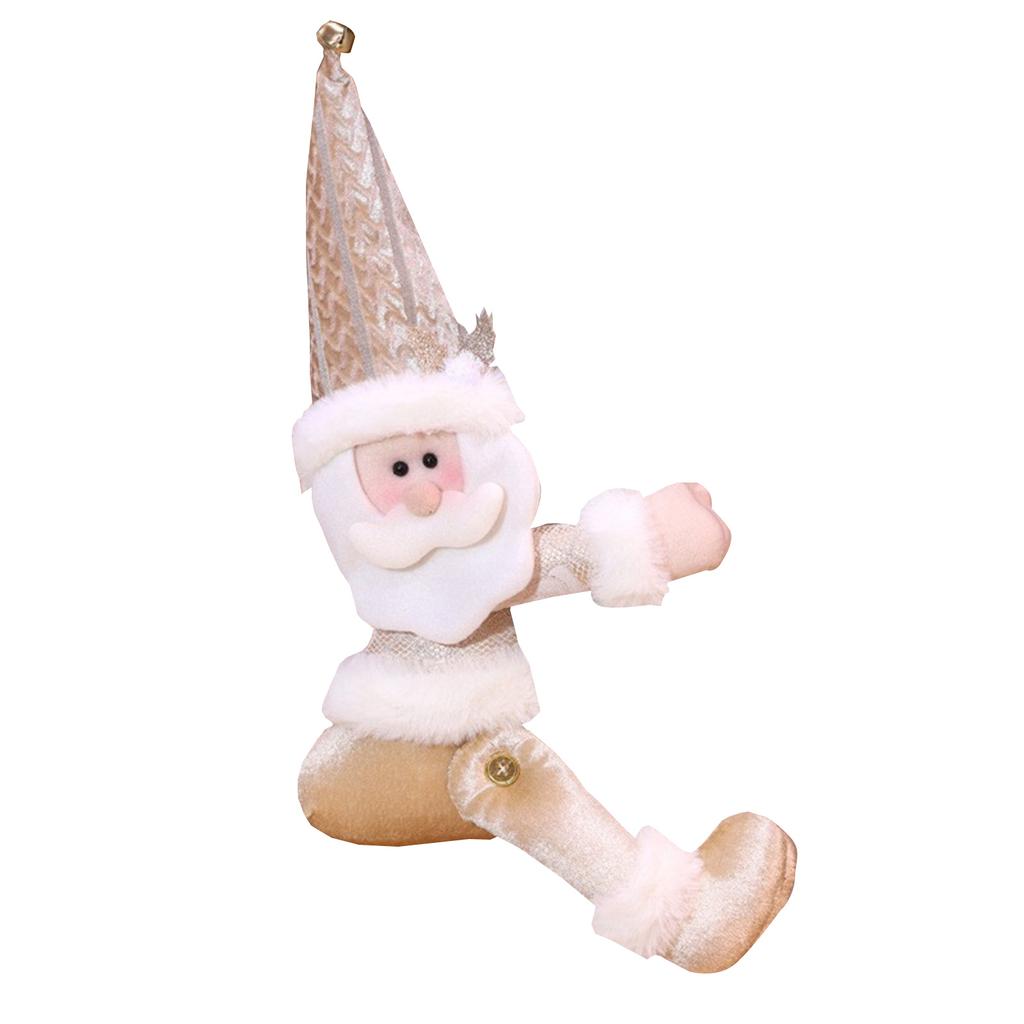 Christmas Curtain Buckle Decoration, Christmas Creative Curtain, Elderly Person, Snowman, Cartoon Doll Buckle
