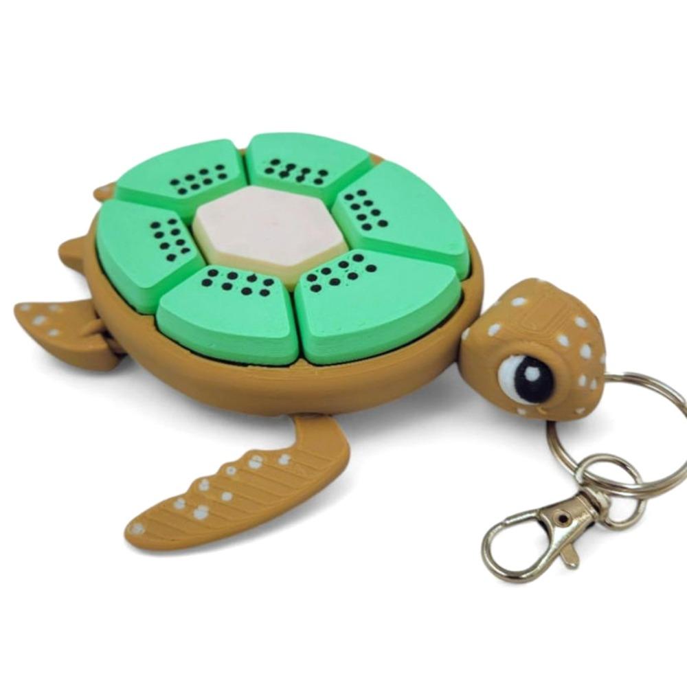 

Fruit Series Turtle Fidget Clickers Keychain Bag Charm Clickers Sensory Key Ring Toy Children Girl Style H