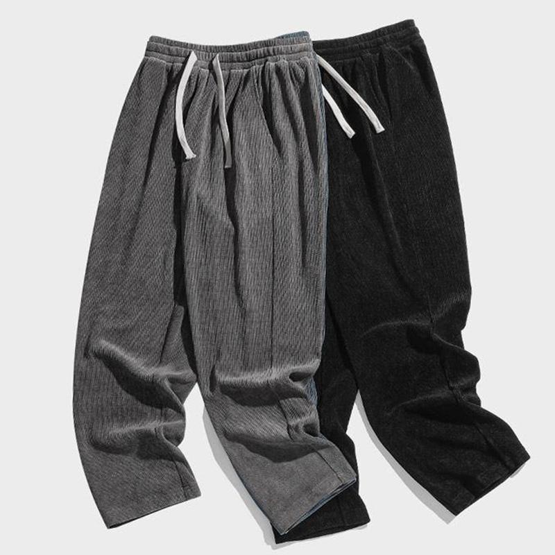 Spring and Summer Plus Size Men's Pants, Loose Casual Sweatpants, Fashionable Straight Leg Sports Pants