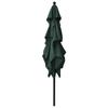 2.5x2.5 m Green Triple Layer Sun Umbrella with Aluminum Pole