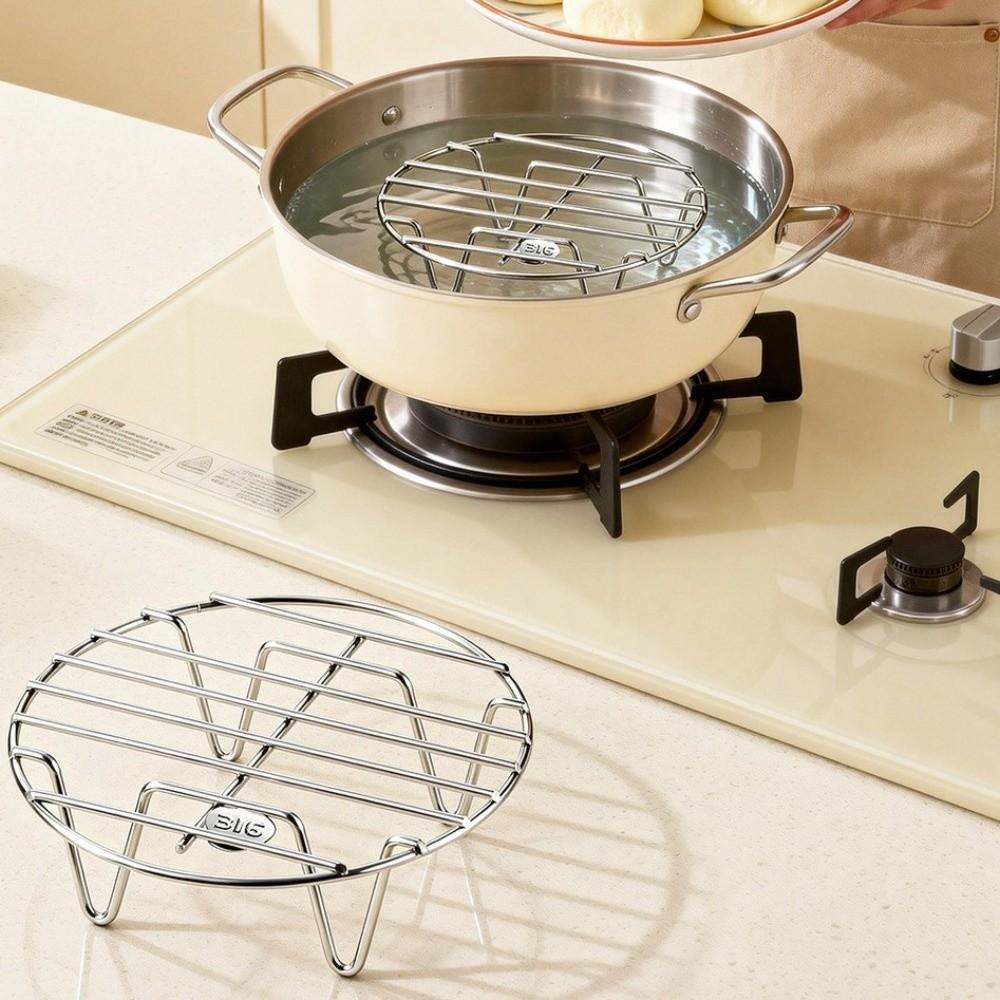 Sturdy Stainless Steel Steamer Rack Heat Resistant Steaming Wire Racks  Food Prep