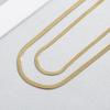 Trendy Minimalist Stainless Steel Snake Chain Necklace & Bracelet Set