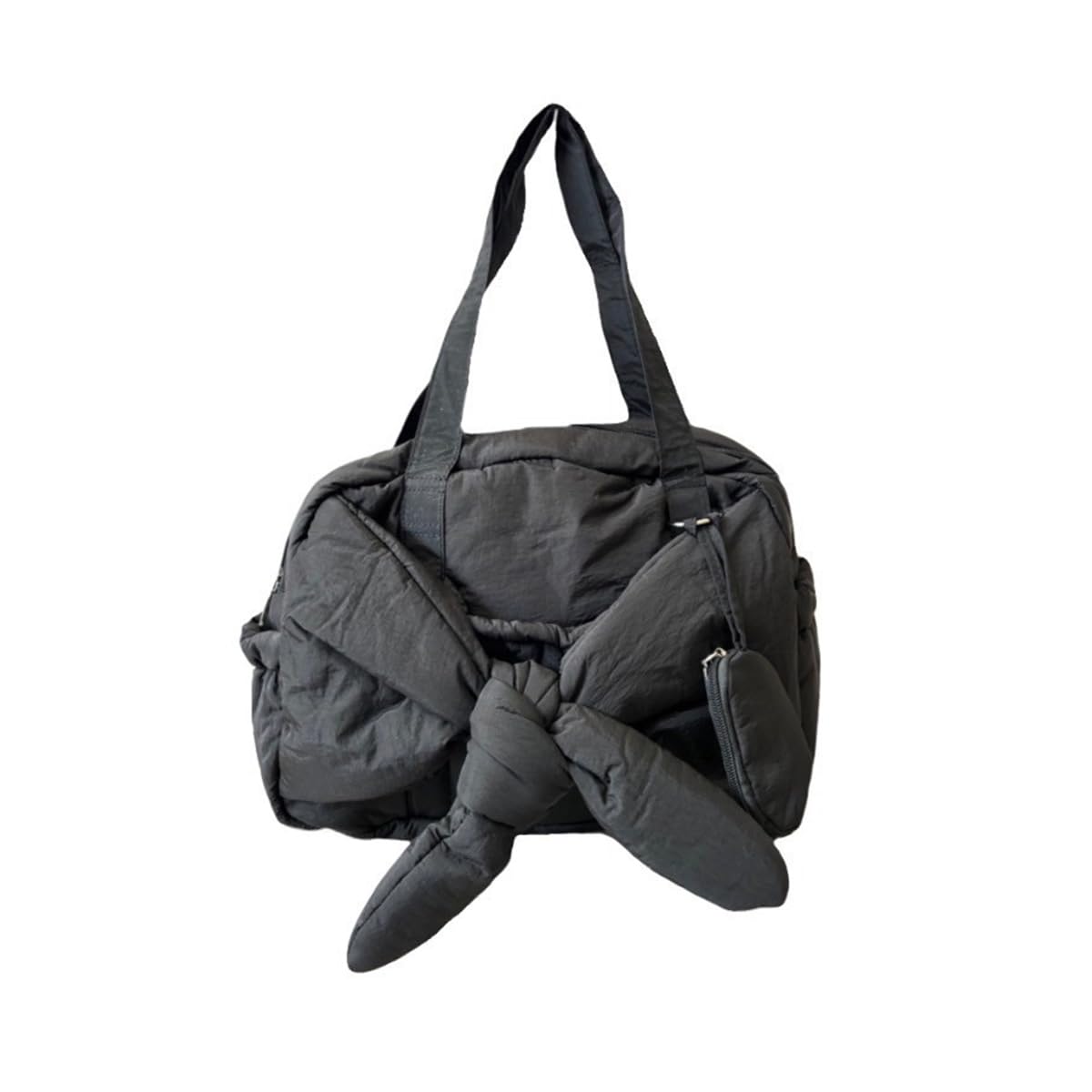 

Tote Bag Ribbon A4 Accessory Holder Mini Tote Handbag Bag Mom Bag Pocket Handbag Ribbon Tote [DIVA Rose] Women s (Black) чорний