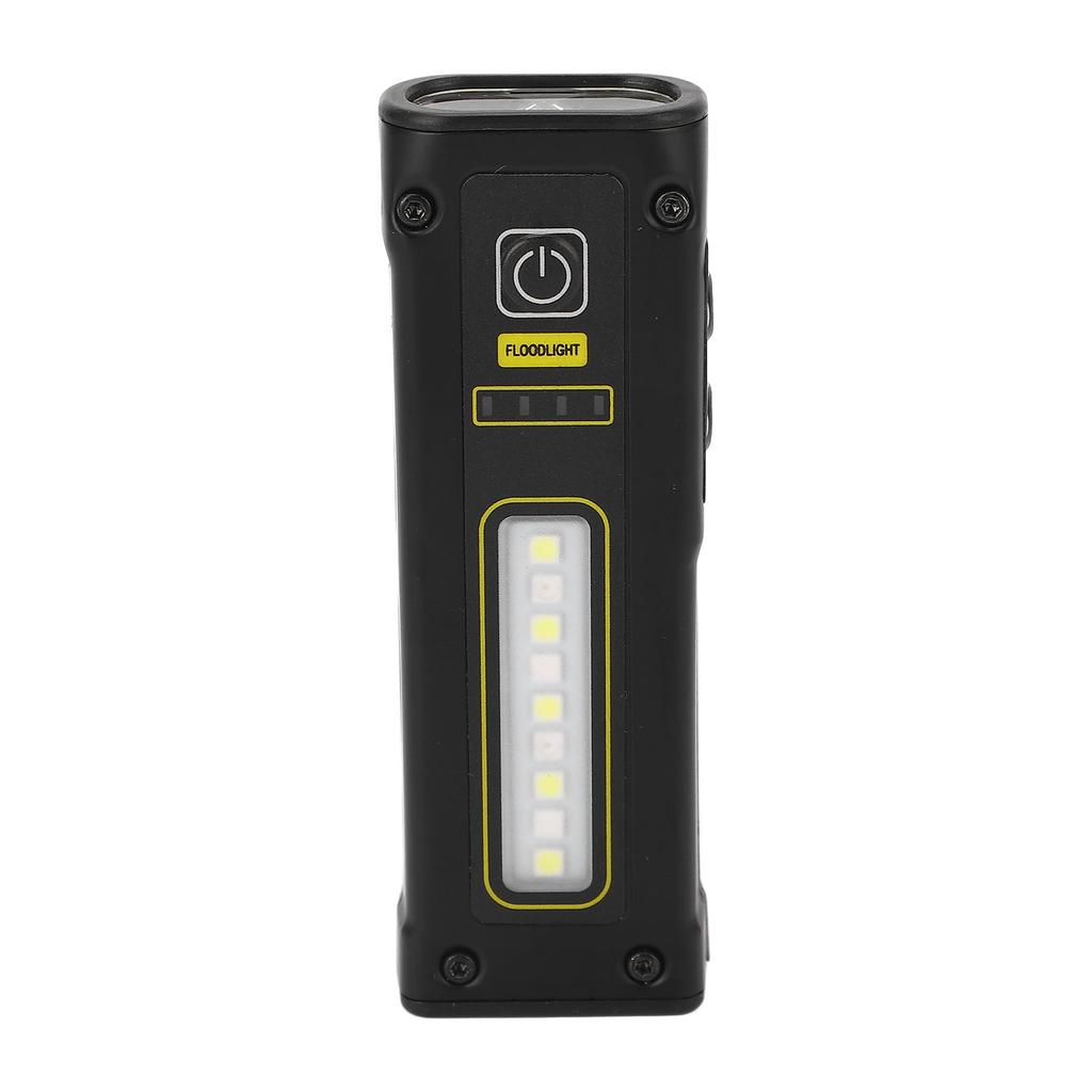 Black Flashlight Spot Light Magnet Suction IPX4 Waterproof Type C Rechargeable Warning Flashlight