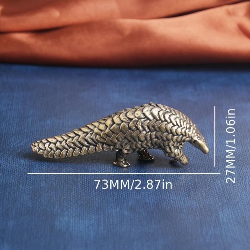 1Pc Brass Pangolin Figurines Miniatures Vintage Heavy Animal Statue Home Decoration Accessories Desktop Ornament Crafts Gifts