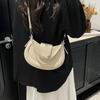 Textured bag women's large-capacity fashion niche women's shoulder messenger bag versatile underarm saddle bag