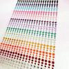 900Pcs Round Face Glitter Gem Stickers Self-Adhesive Crystal Rhinestones Stickers  Festival