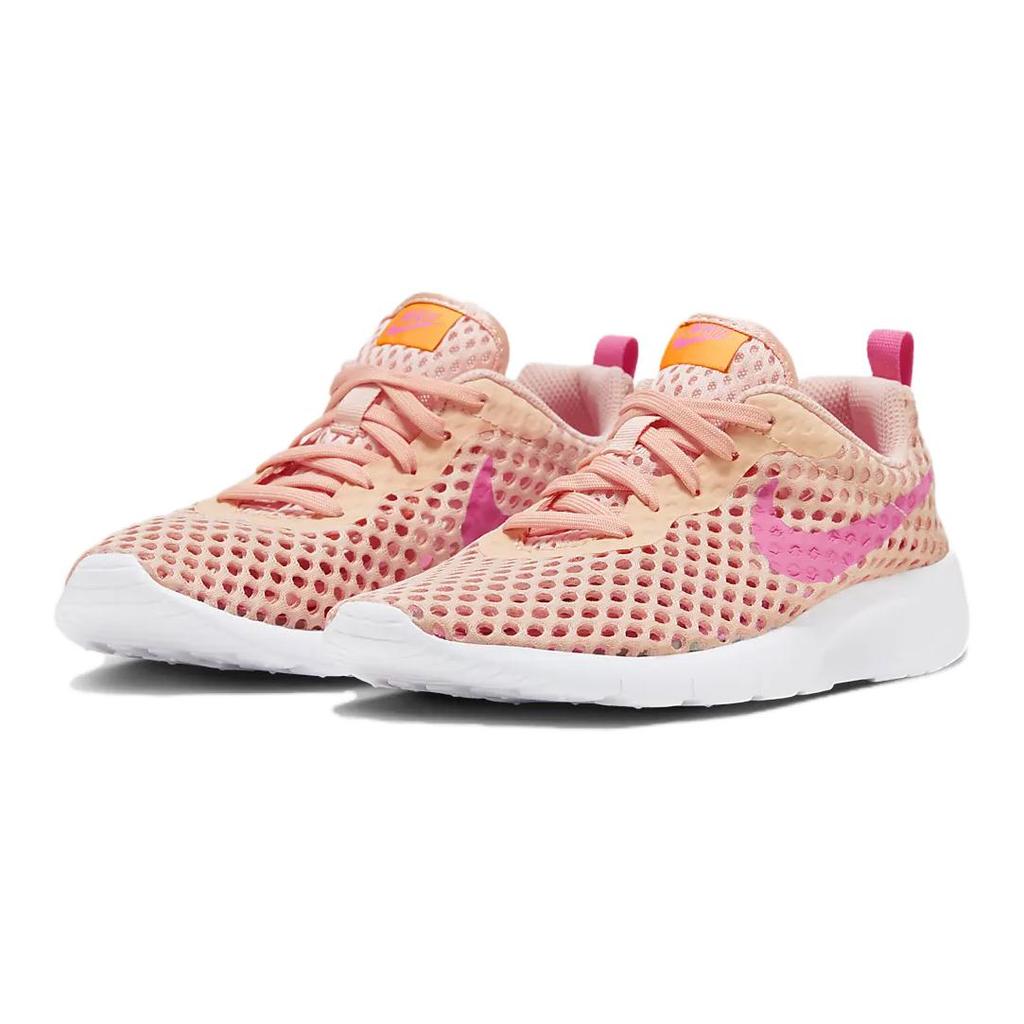 Nike Tanjun Comfortable Non-Slip Wear-Resistant Low-Top Kids Running Shoes Pink Kids Running Shoes AO9603-800
