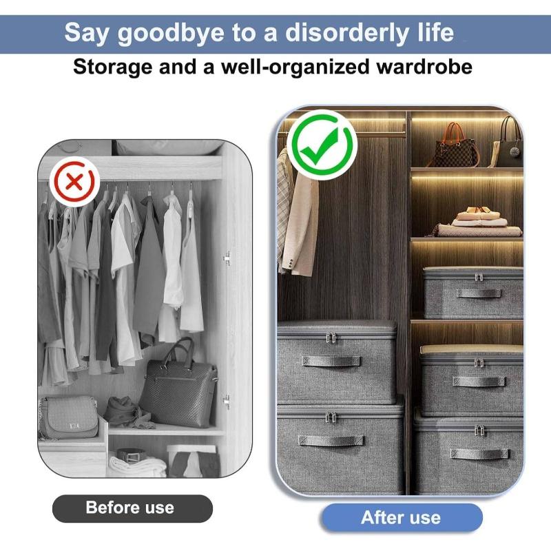 Kleideraufbewahrungsbox mit Reißverschluss Große Kapazität Faltbare Kleider Quilts Organizer Tasche Schrankorganizer Unterwäsche Aufbewahrungsbox