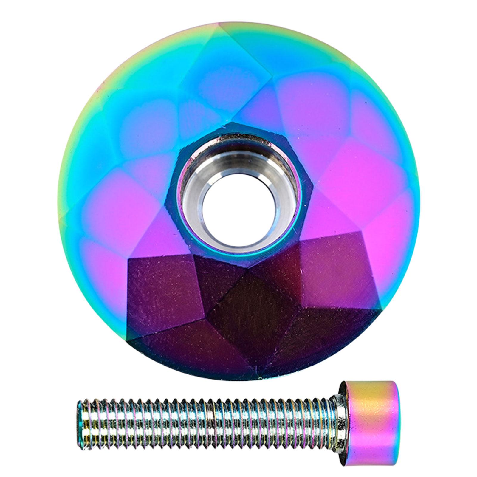 

Верхняя крышка рулевой колонки велосипеда из алюминиевого сплава с винтом, легкая верхняя крышка выноса руля для горного велосипеда, принадлежности для велоспорта разноцветный