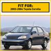 Side Fog Light Cover Set ABS Black Fit For 2003-2004 Toyota Corolla Pair EOOH