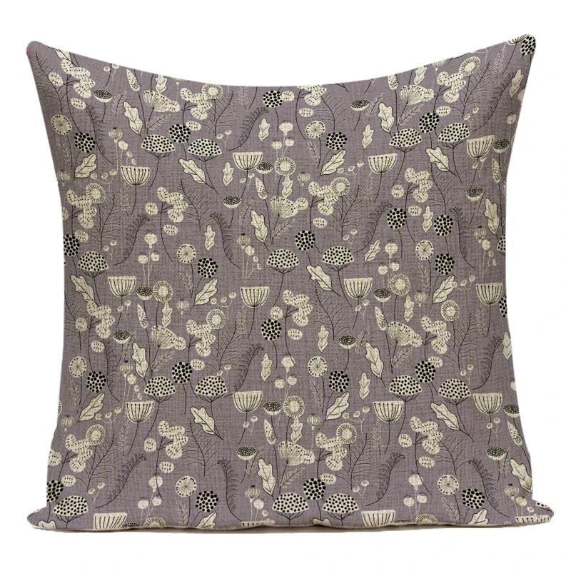 Polyester Tropical Plant Monstera Palm Leaf Cushion Cover Pillow Cover For Home Chair Sofa Decorative Throw Pillowcase