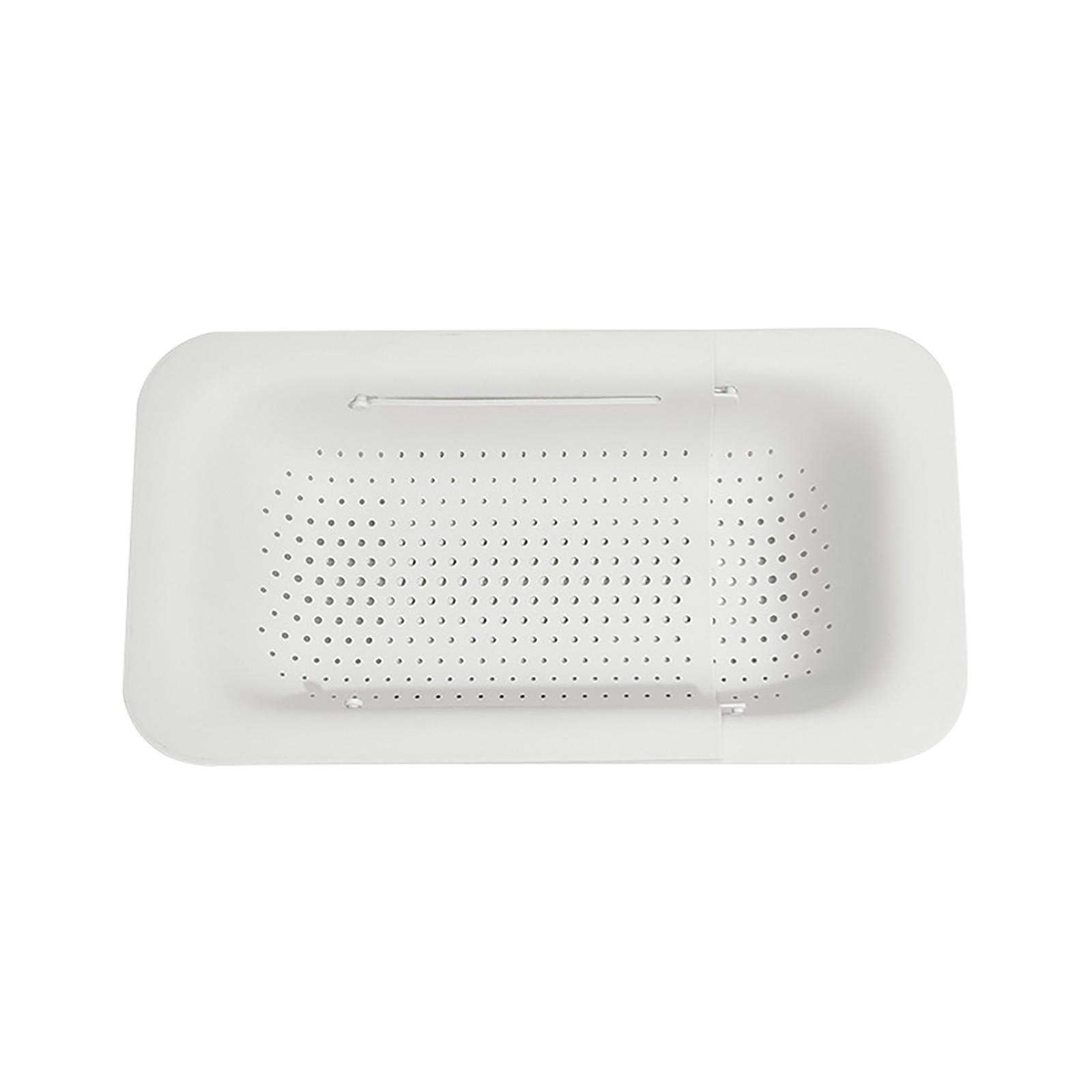 

Collapsible Colander Kitchen Extendable Strainer Fruits-Vegetables, Basket белый