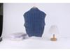 Kids' Sleeveless Knit Sweater: Autumn-Winter Half-High Collar Versatile Pattern Pullover