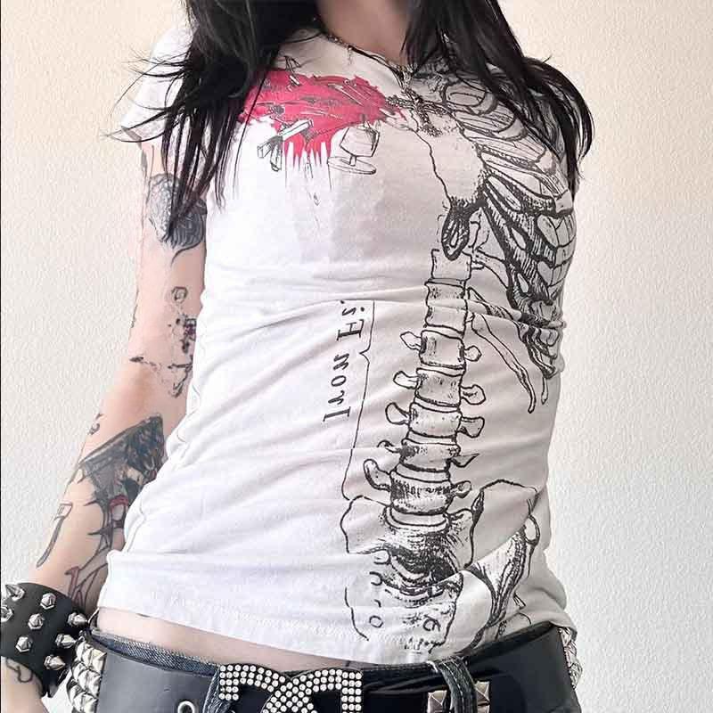 European and American summer women's round neck slim fit retro top