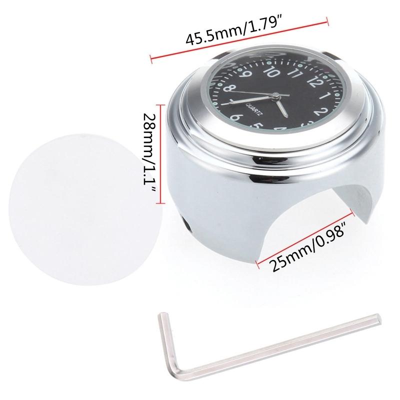 Universal Motorbike Clock Dustproof Quartz Clock Waterproof Handlebar Mount Watch Motorcycle Timetable Clock With Wrench