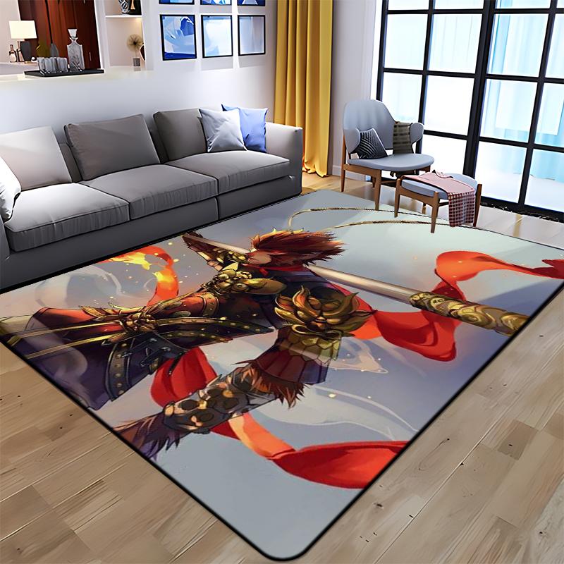 Sun WuKong Monkey King Printed Carpet for Living Room Large Area Rug Soft Mat E-sports Chair Carpets Alfombra Gifts Dropshopping