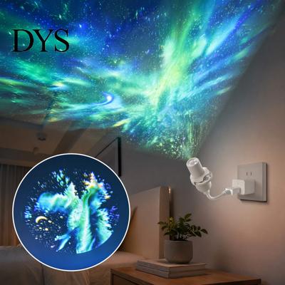 Flexible Bedside Reading Light Mini Star Projector Night Light, Nebula Ceiling LED Lamp, USB Ambient with Multiple Themes Starry Sky Car Interior Lamp