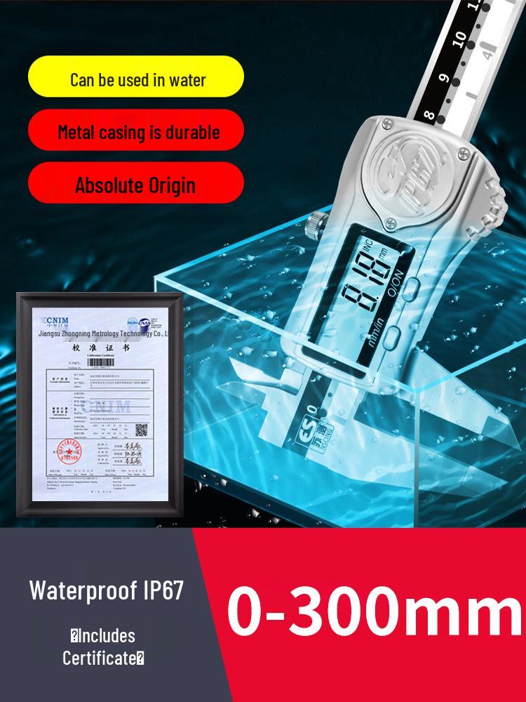 Waterproof Stainless Steel Digital Caliper - 150mm High Precision Measuring Tool