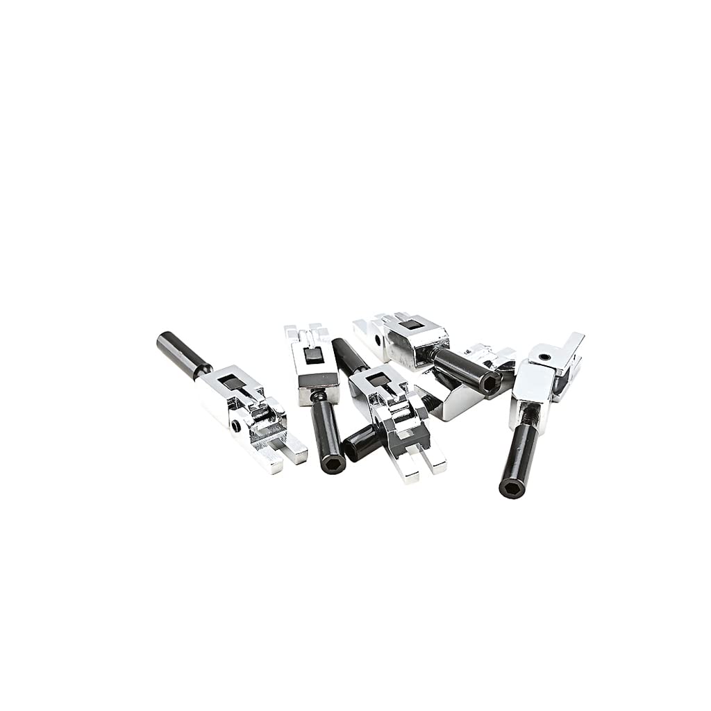 Tremolo Bridge 6 Roller Bridge Tremolo Saddles for Floyd Rose Electric Guitar Replacement Accessories Saddles, (Silver)