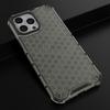 Rugged Honeycomb Case with Gel Frame for iPhone 13 Pro Max - Black