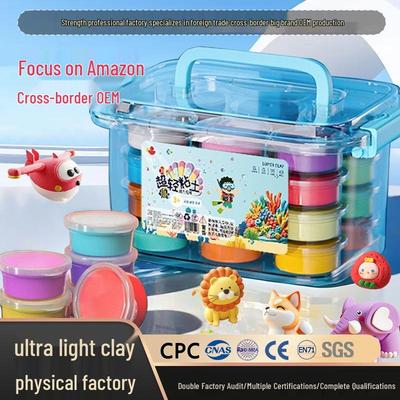 24-Farben Ungiftiges Superleichte Knete Set für Kinder: Sicheres Knetspielzeug & Spielwerkzeuge