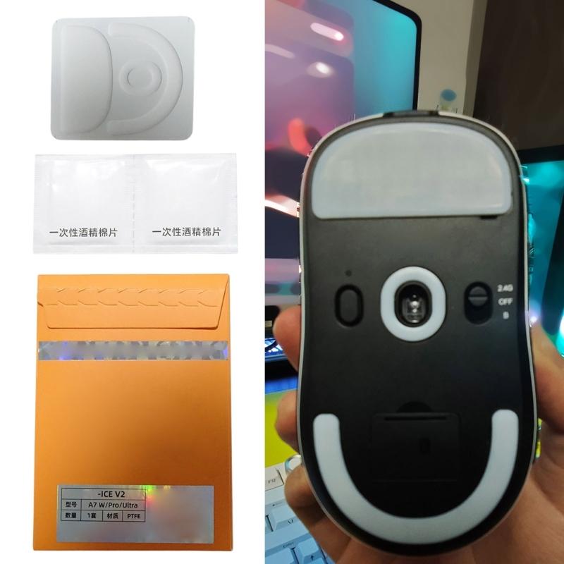 ICE Muispootjes Skates PTFE Muispoot Sticker Soepele Glijdingen Voor MCHOSE A7 W Muismat