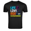 Life Love Ride BMX Freestyle Urban Graphic T Shirt