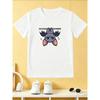 European sizes Boys Cute Hanging Bat Graphic T-Shirt, Crew Neck Short Sleeve Tee, Casual Breathable Kids Shirt