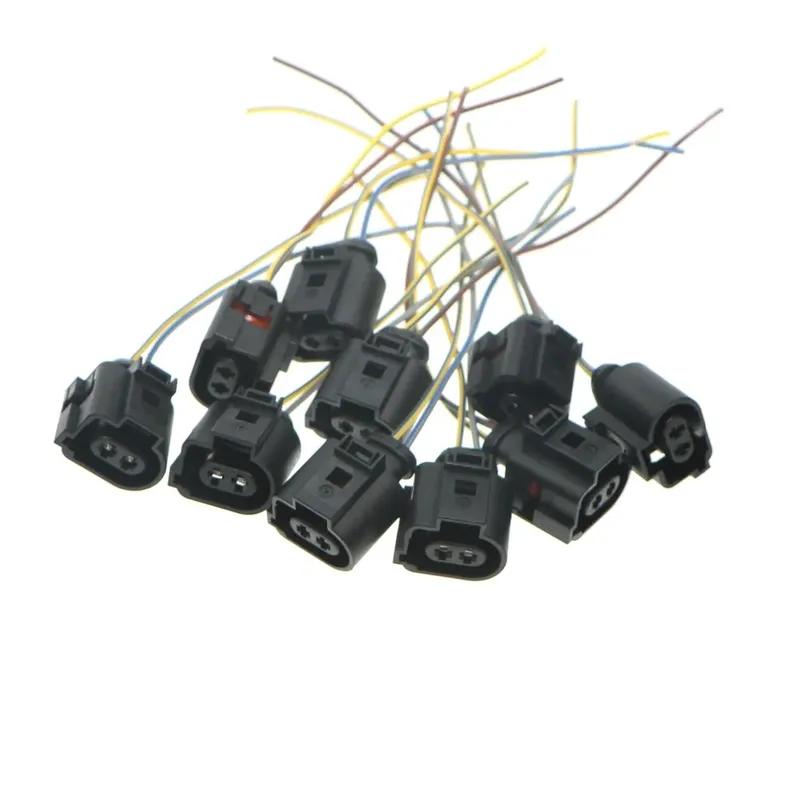 10Pcs Handbrake Motor Socket Bracket Connection Cable For VW PASSTA B6 B7 CC TIGUAN SHARAN A6 A4 Q5 Q3 1J0973722A 1J0 973 722 A