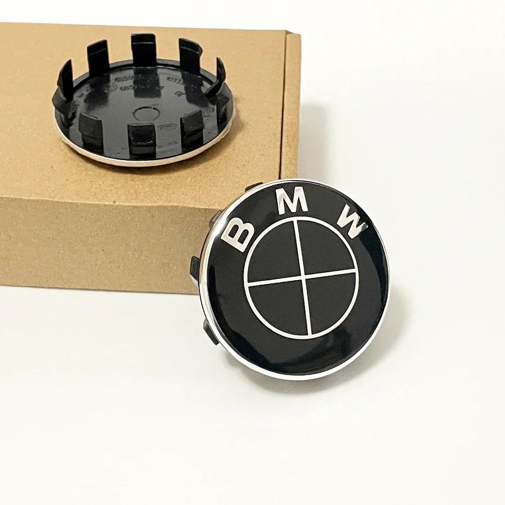 YABBF1 For BMW 4PCS BMW Wheel Center Caps 68mm 56mm Blue white hubcap for BMW E46 E90 E30 F10 F30 X5 X3 E39 F25 E60 E91 E87 M Car Acces