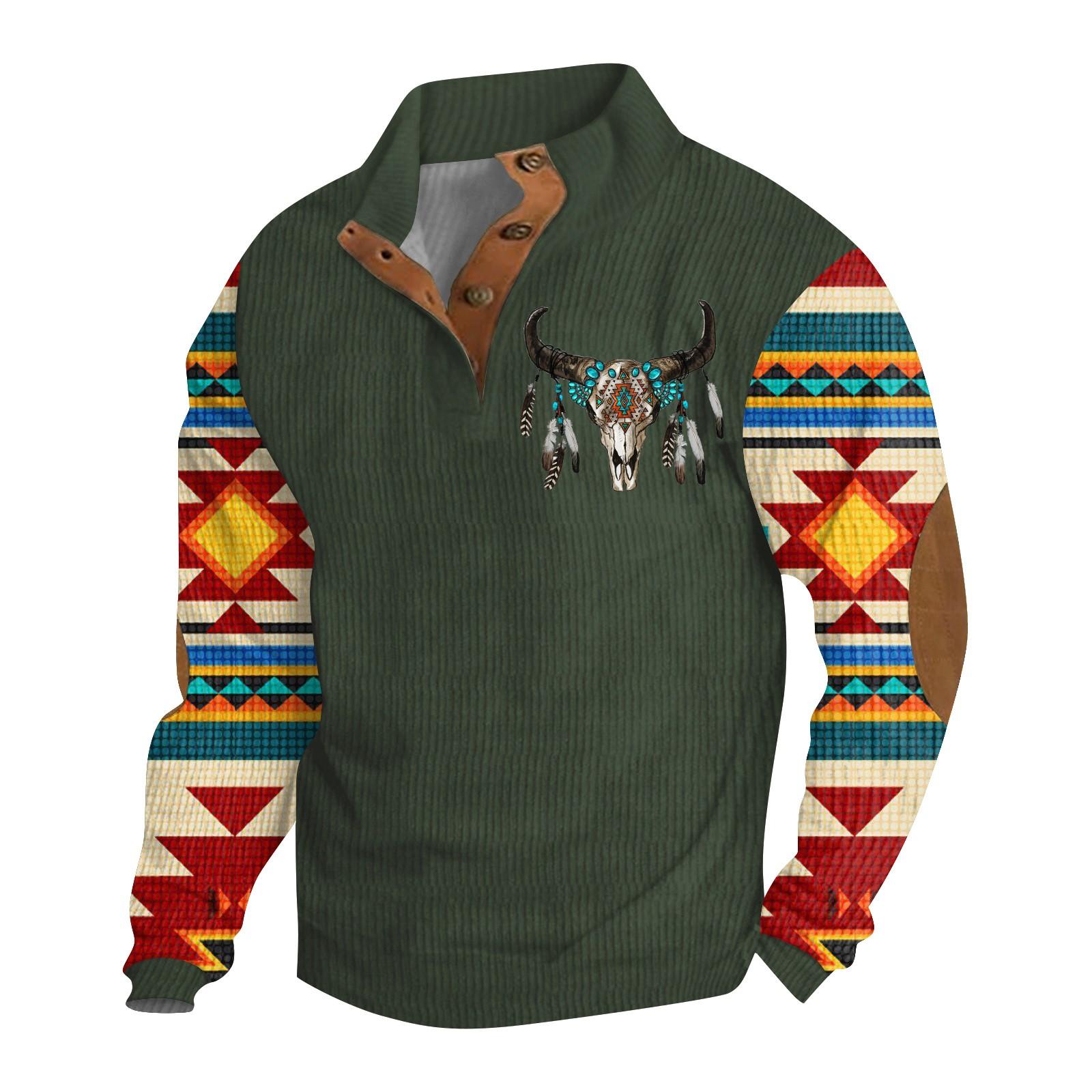 Мужская толстовка с воротником-стойкой на открытом воздухе, повседневные свитера, топы L армия зеленый