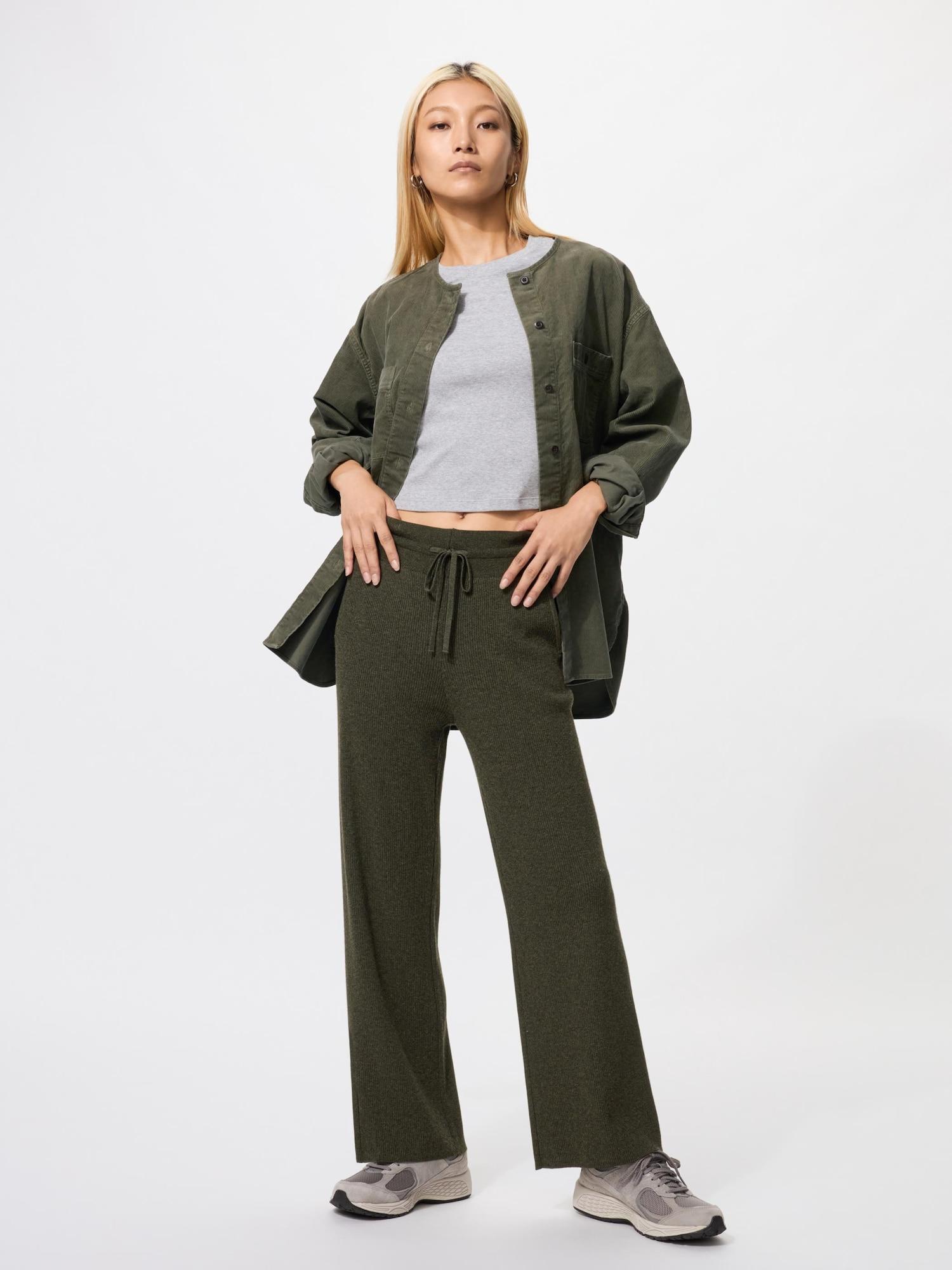 

Штаны Uniqlo Japan с трикотажной резинкой, которые можно стирать 58 DARK GREEN/XS