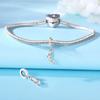 Beads Copper Charms Original Crystal High-Heeled Shoe Pendant Beads Fit Bracelet Jewelry Diy Women Gift Accessory