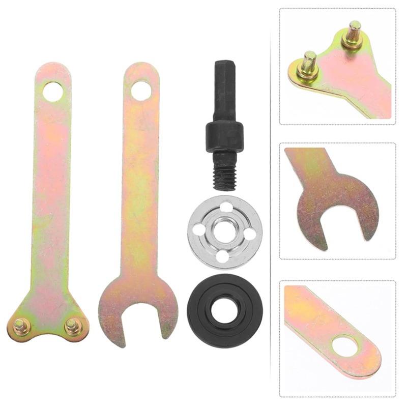 Universal Drill Adapter with Flange Nut Parts Kit for Cutting Disc Polishing Wheel Metals Handle Holder Adapter High-strength