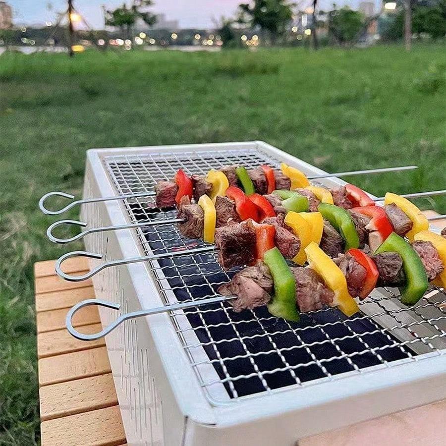 Multi Function Stainless Steel Grilling Tools Set Portable Camping BBQ Kit With Durable Waterproof Carry Case For Outdoor Backyard Picnic Trave