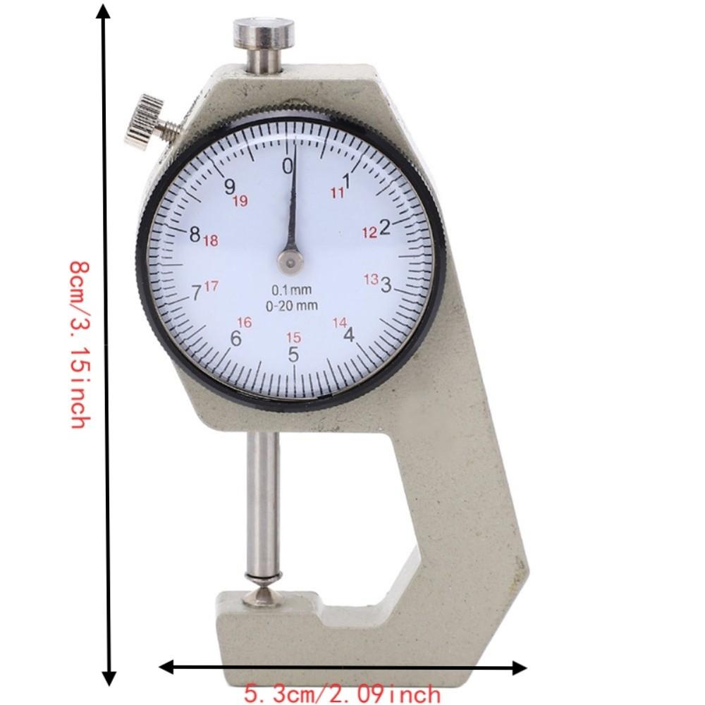 Pointer Display Thickness Micrometer 0-20mm Range Portable Thickness Meter  For Metals