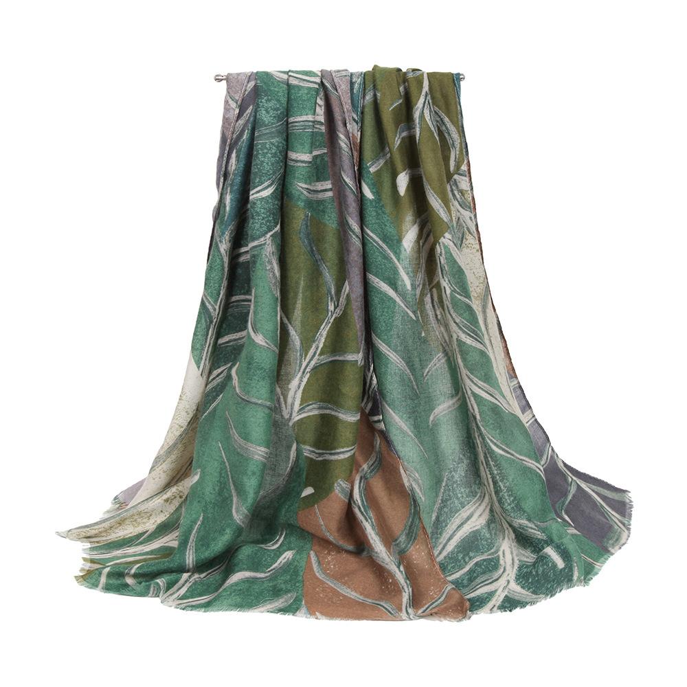 Winter Warm Thick Printed Large Scarf Fashion Shawl For Women Daily Wear