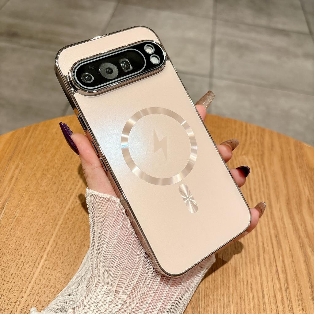 Shockproof Metallic Finish Matte AG Phone Case for Google Pixel 10 9 Pro XL 9 8 7 6 A Super Magnet Wireless Charge Cover