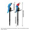 Solar Powered Parrot Garden Light: Waterproof Resin Ornament For Nighttime Holiday Decorations Home Decor Supplies