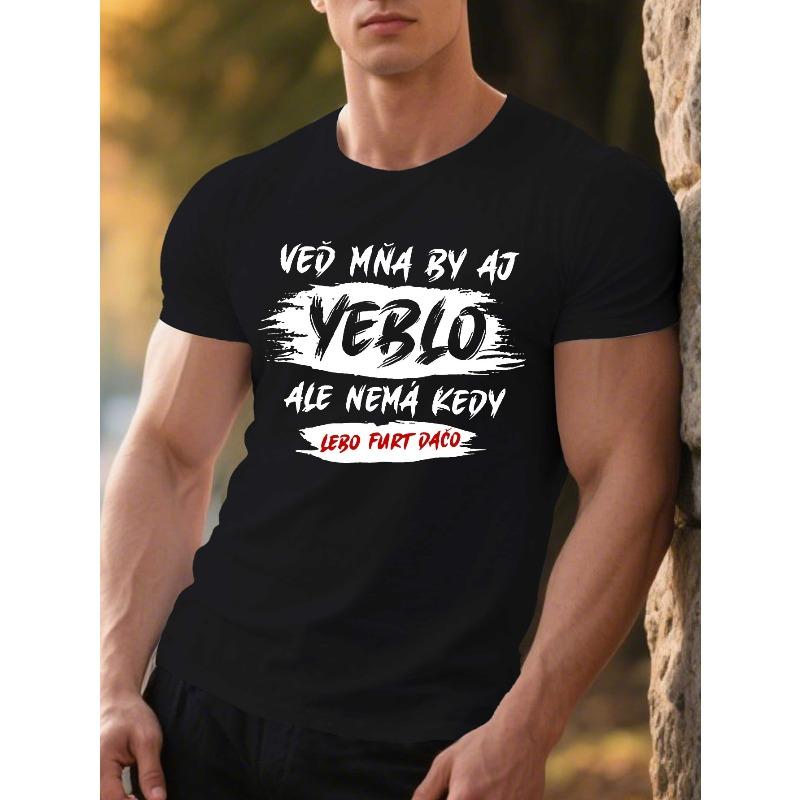 European sizes Men S Czech Retro Graphic T-Shirt - Green with White Czech Text Print  - Lightweight Summer Streetwear Tee S чёрный
