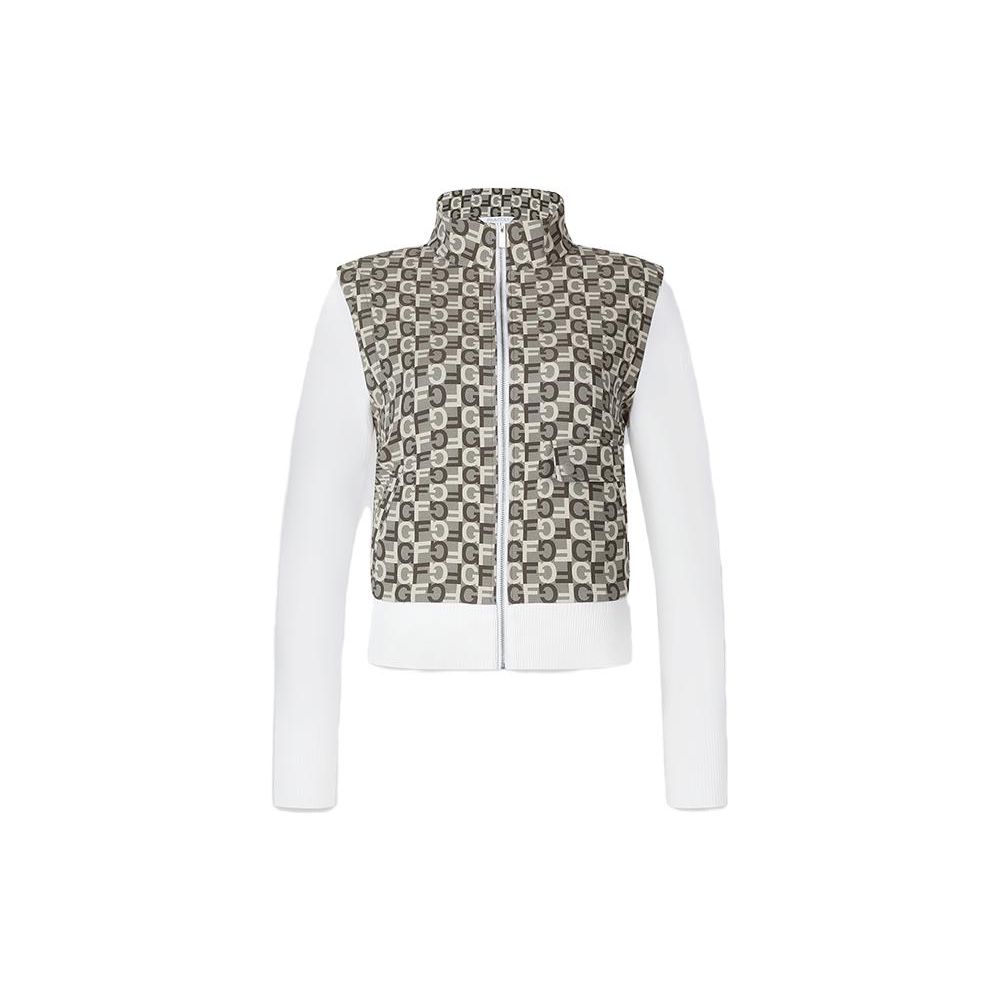 

Fila Серия Гольф Ретро Спортивная Стойка Воротник Со Сшивками С Принтом Гольф Куртка Женская Куртка A11W345702F-ZA M