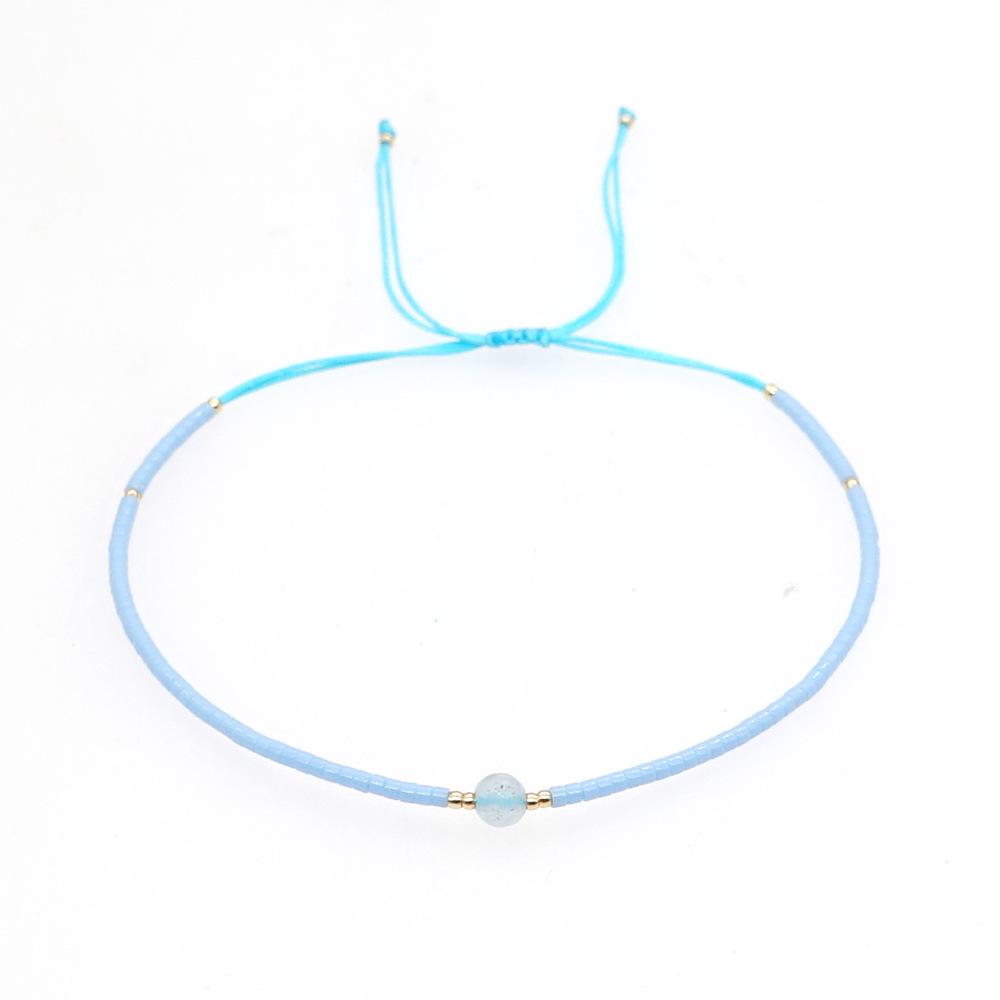 Retro Colorful Seed Bead & Faux Pearl Adjustable Bracelet - Trendy Hand-woven Jewelry for Women