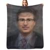 John Oliver Portrait Overlay Throw Blanket Soft Sherpa Fleece Warm Blanket for Winter